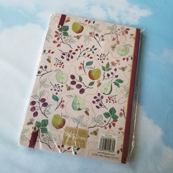 Cottagecore Flowers, Fruits, Bees Pink Journal - Picture 2 of 4